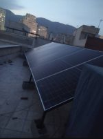 پروژه ۱۲ پنل ۶۲۰ وات شهرک راه آهن تهران  دریاچه چیتگر